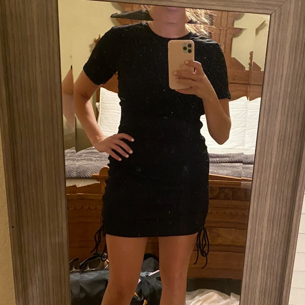 Zara black mini dress